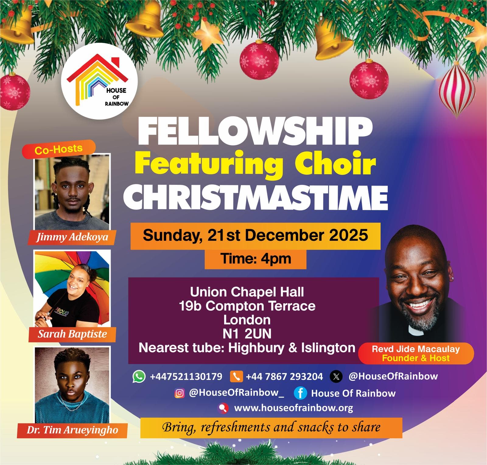Fellowship Featuring Choir Christmas Time